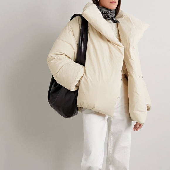 Toteme Signature Cotton-Blend Shell Down Jacket Size 34 - Picture 1 of 8